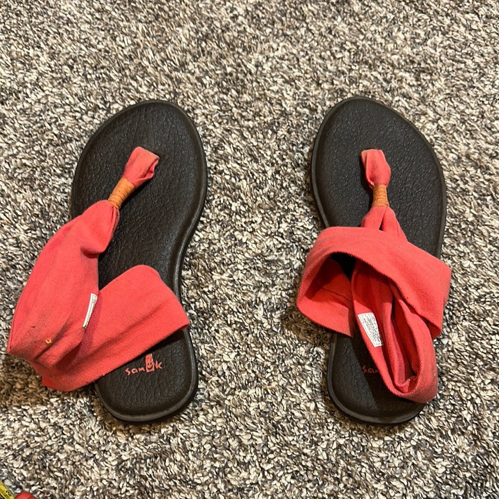 Sanuk Coral Wrap Sandals Size 7